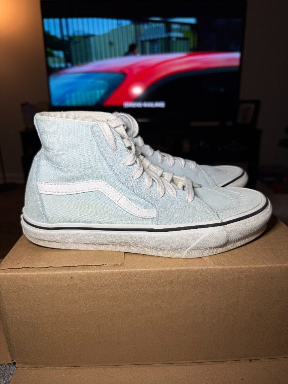 Light blue vans